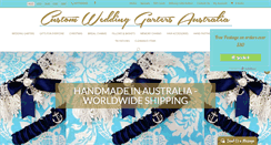 Desktop Screenshot of custom-wedding-garters.com.au